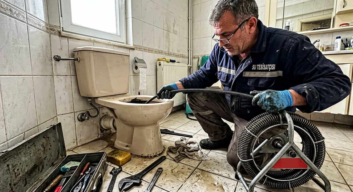 Tuvalet Tıkanıklığı Açma çalışma alanı